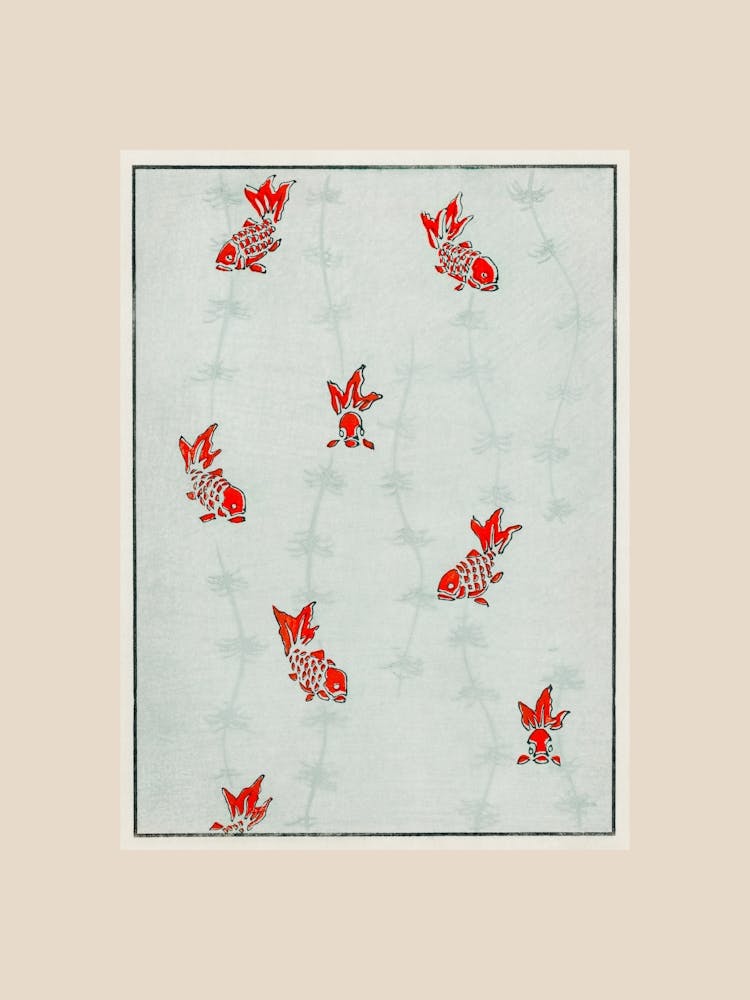 Vintage Fish Textile