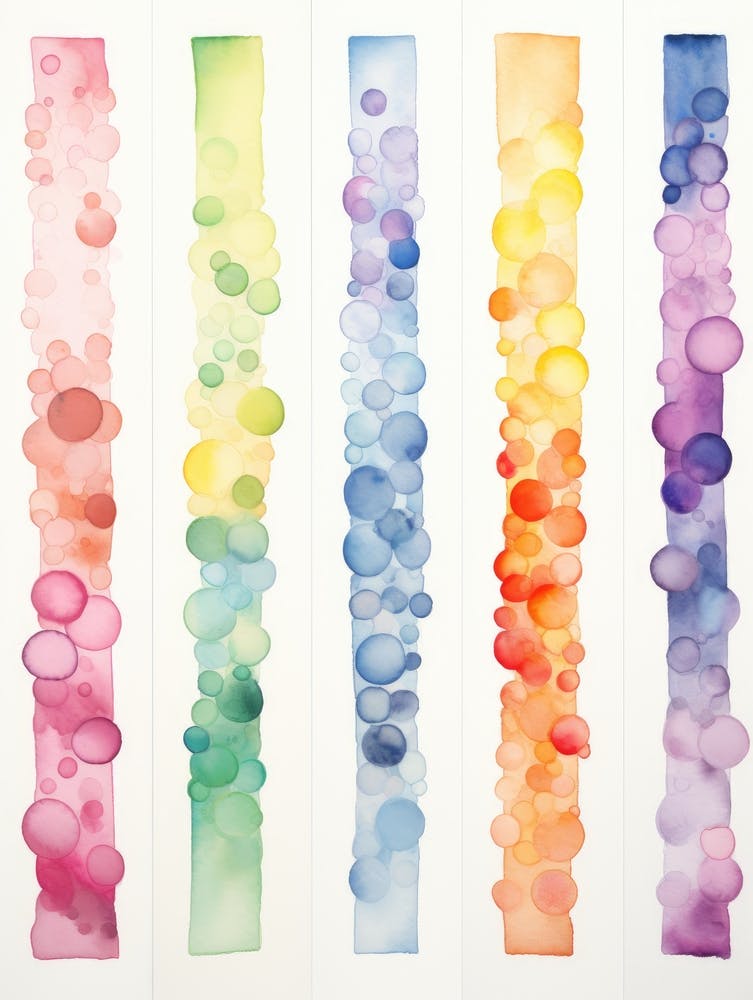 Aquarelles Arc-En-Ciel