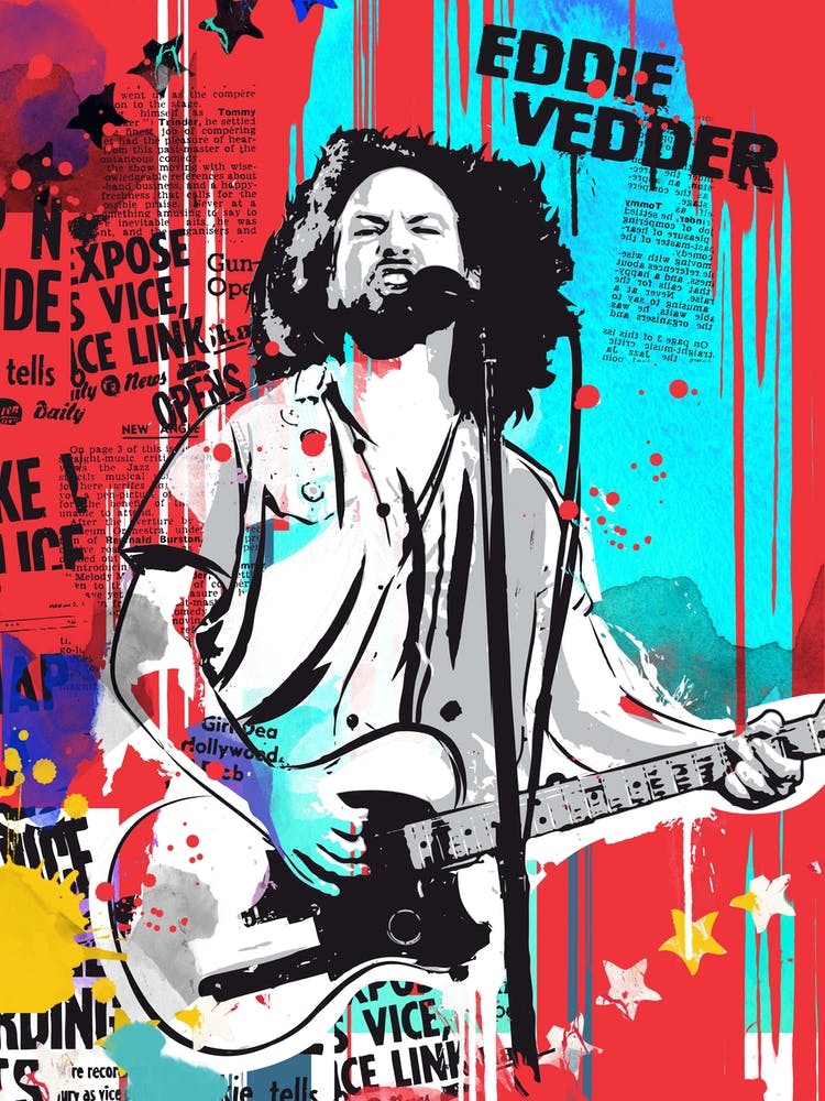 Eddie Vedder Pop Art