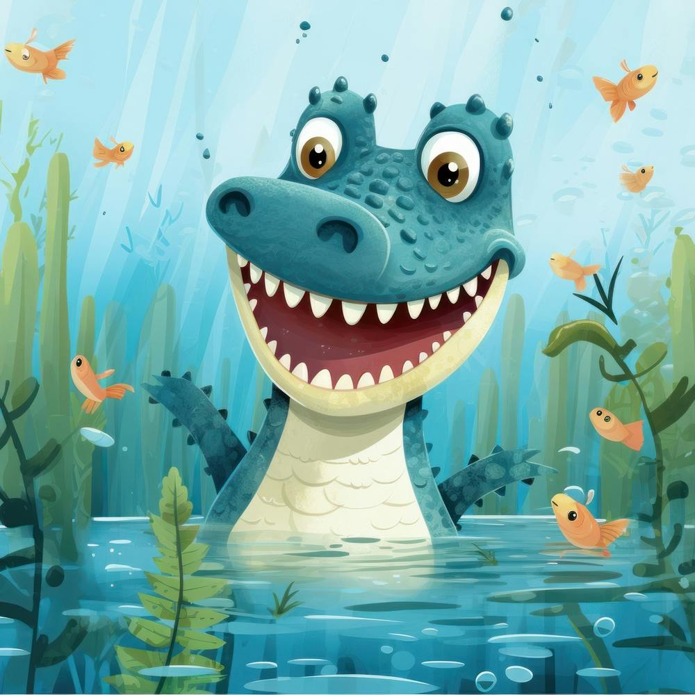 Alligator In The Water