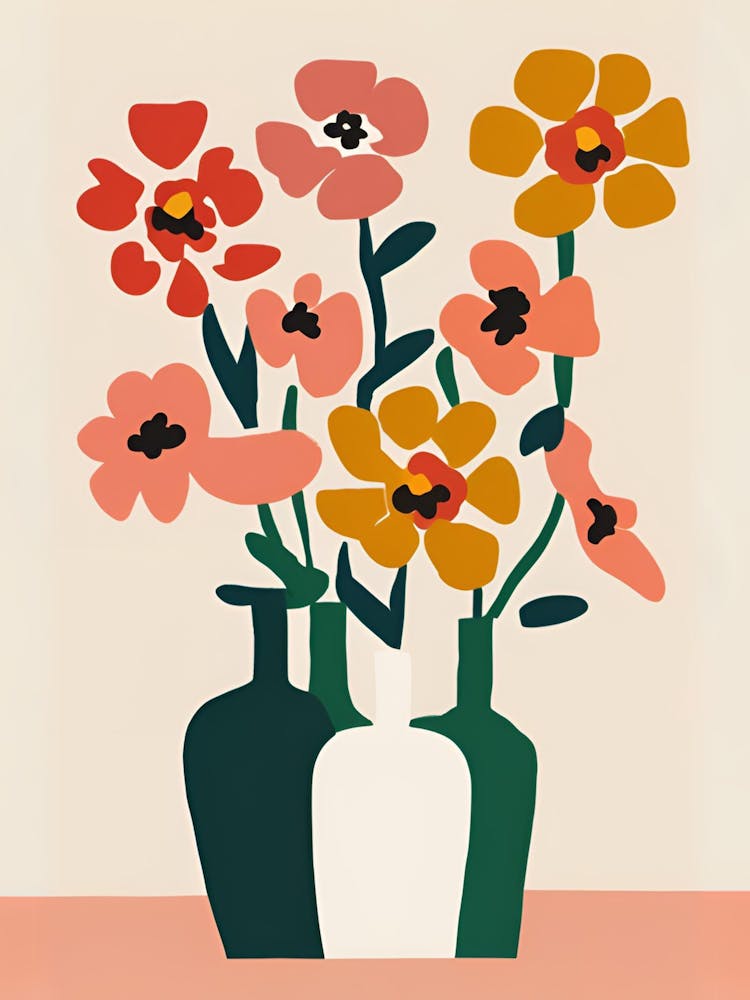 Fleurs Dans Des Vases