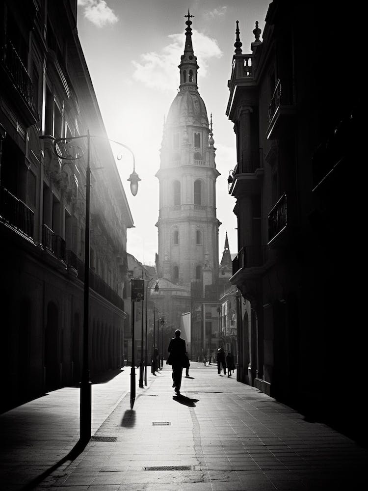 Zaragoza, Spain, Black And White Analogue Photography 1
