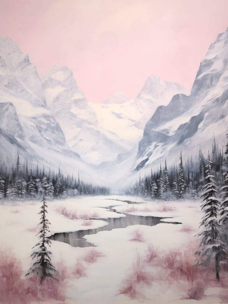 Dreamy Winter Painting Banff National Park Canada 2