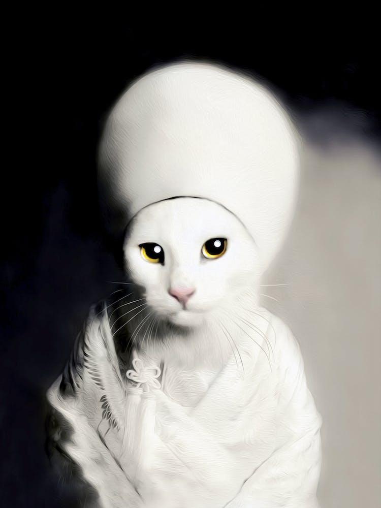 Aro The Shy Bride Cat Pet Portraits