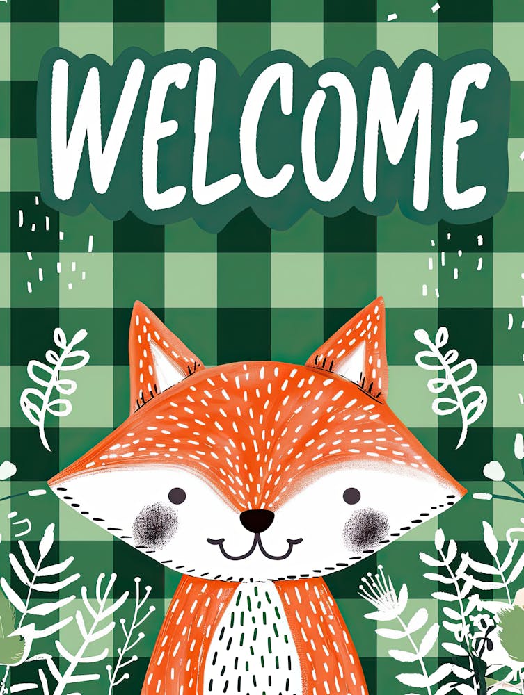 Friendly Roar Welcome Children S Prints & Kids Posters