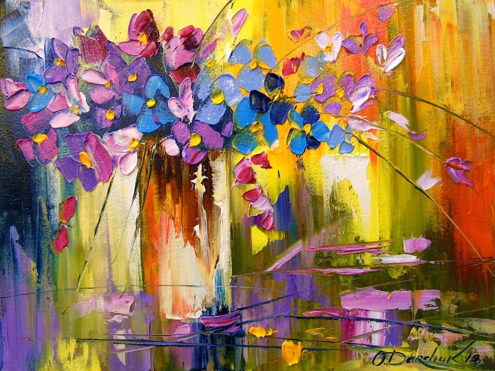 Passionate bouquet of flowers