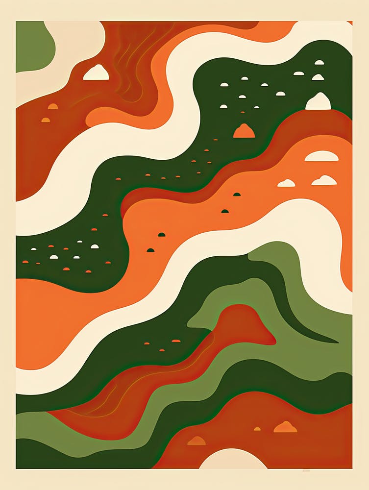 Melodic Mosaic; Vintage Print Abstracts