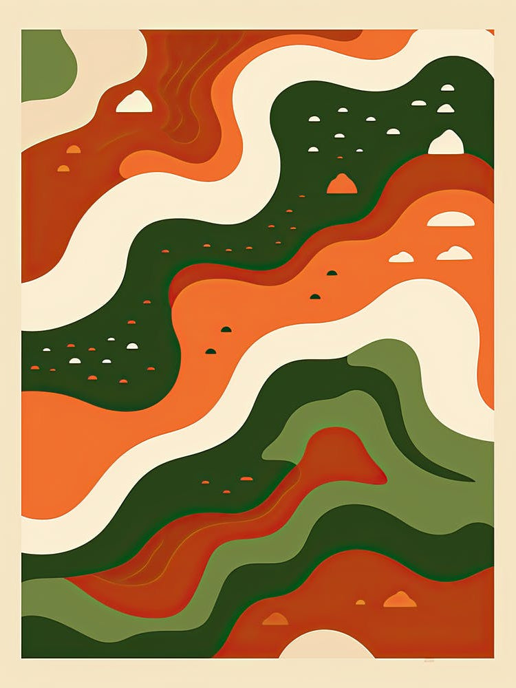 Melodic Mosaic; Vintage Print Abstracts