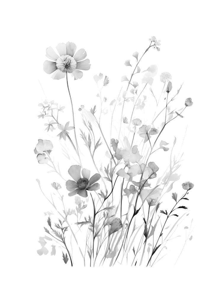 Black And White Flowers 42