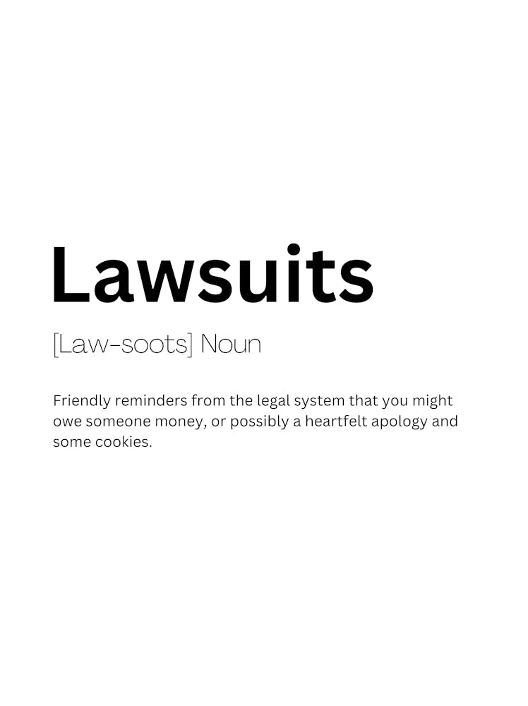 Lawsuits Definition Meaning
