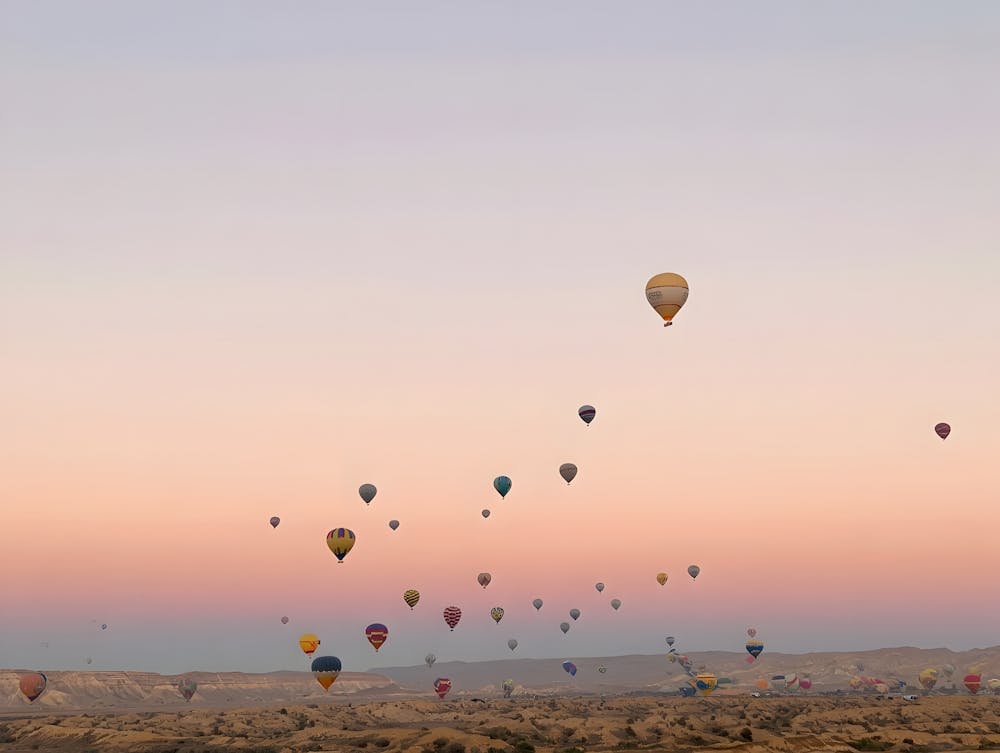 Hot Air Balloons In The Sky
