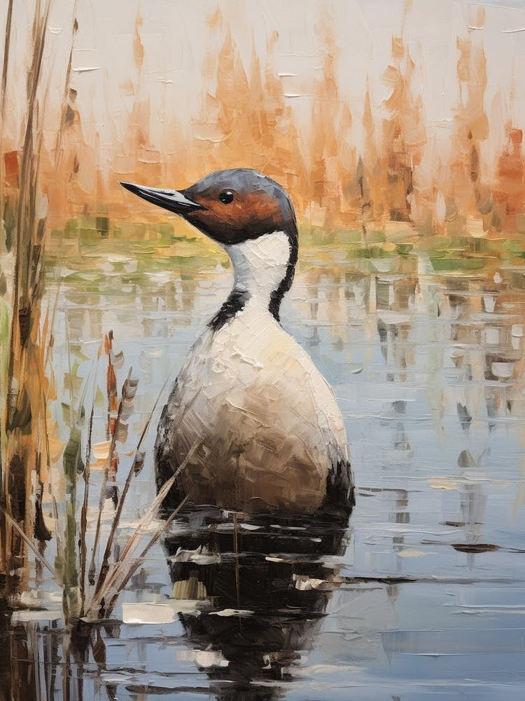 Bird Painting Common Loon 3