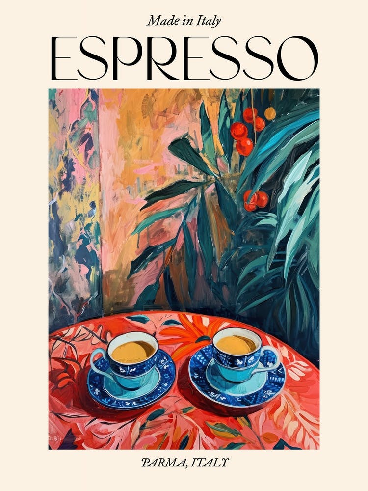 Parma Espresso Made In Italy 3 Poster