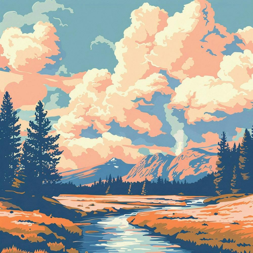 Yosemite Landscape Painting 1