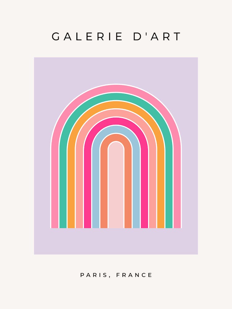 Retro Rainbow Purple