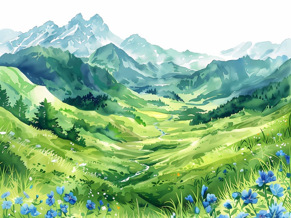 Oil paint Green Valley 13