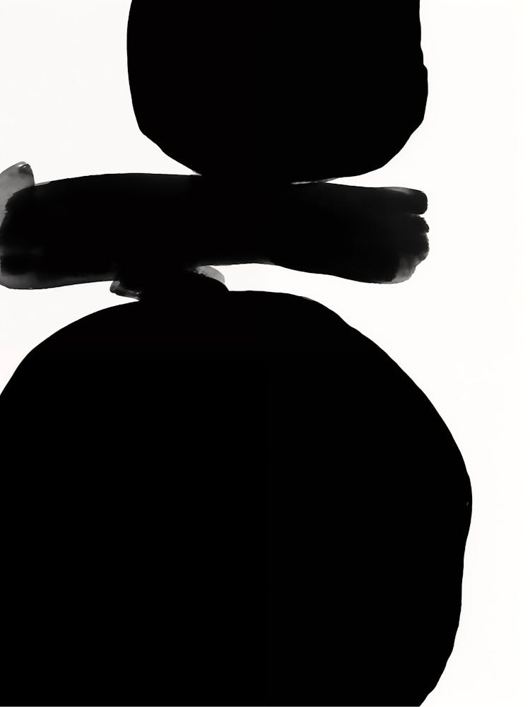 Black Abstract Painting