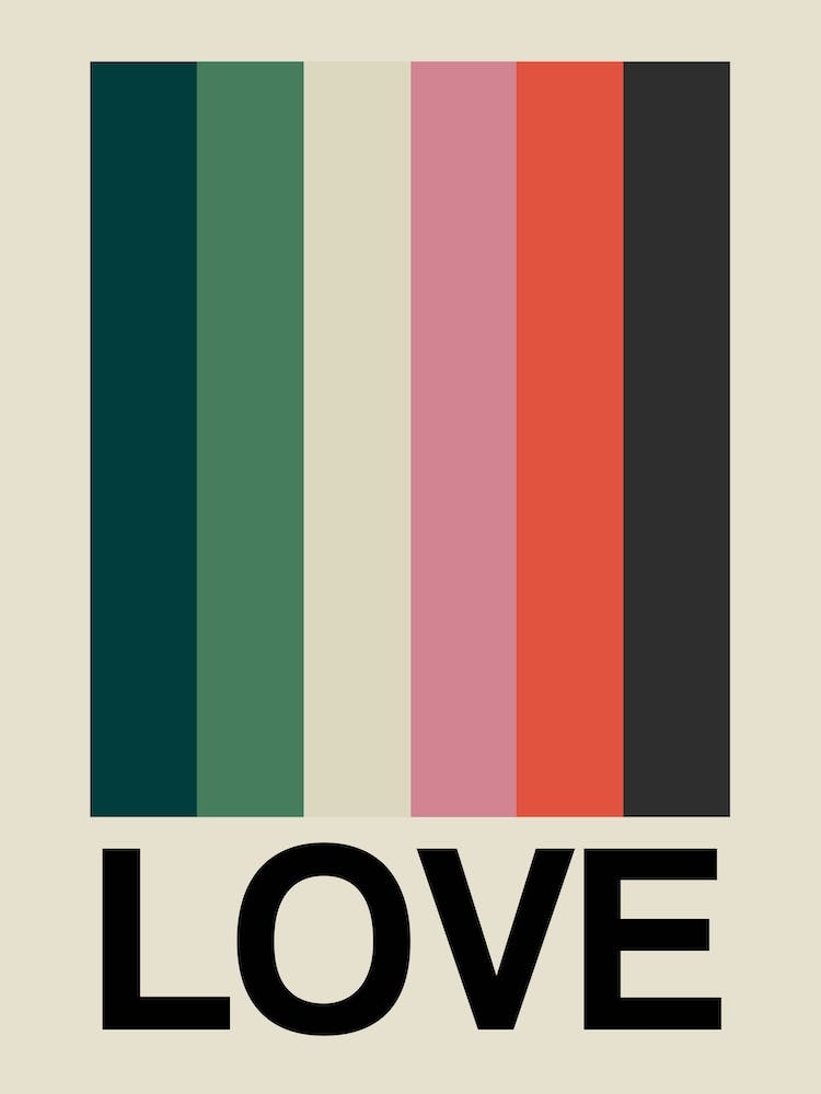 Retro Stripe Love Preppy 1