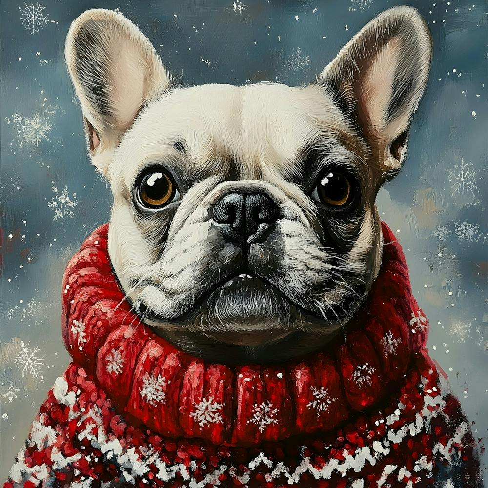 Christmas Frenchie 4
