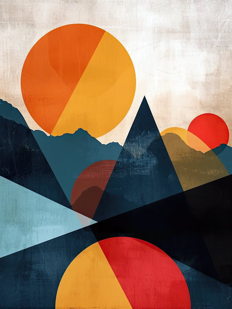 Abstract Mountain Canvas Print