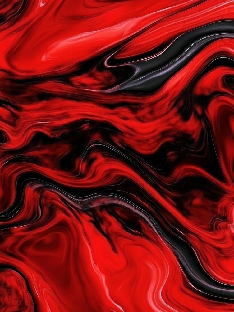Abstract Red And Black Swirls