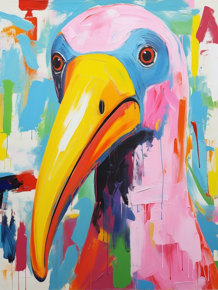 Colourful Bird Painting Albatross