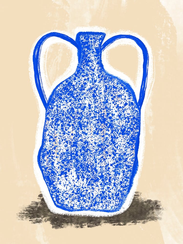 Grand Vase Bleu