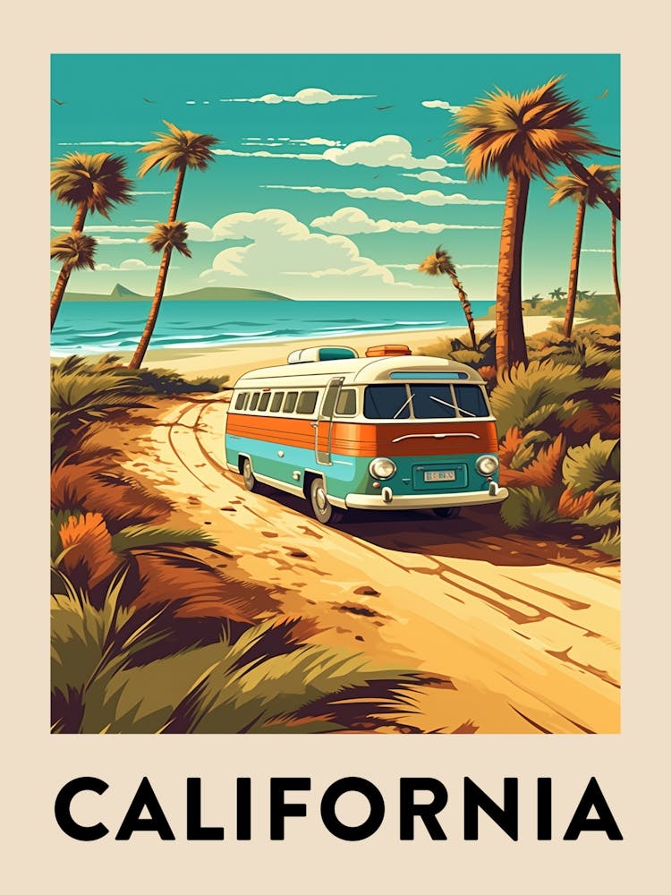 Vintage Travel Poster California 6