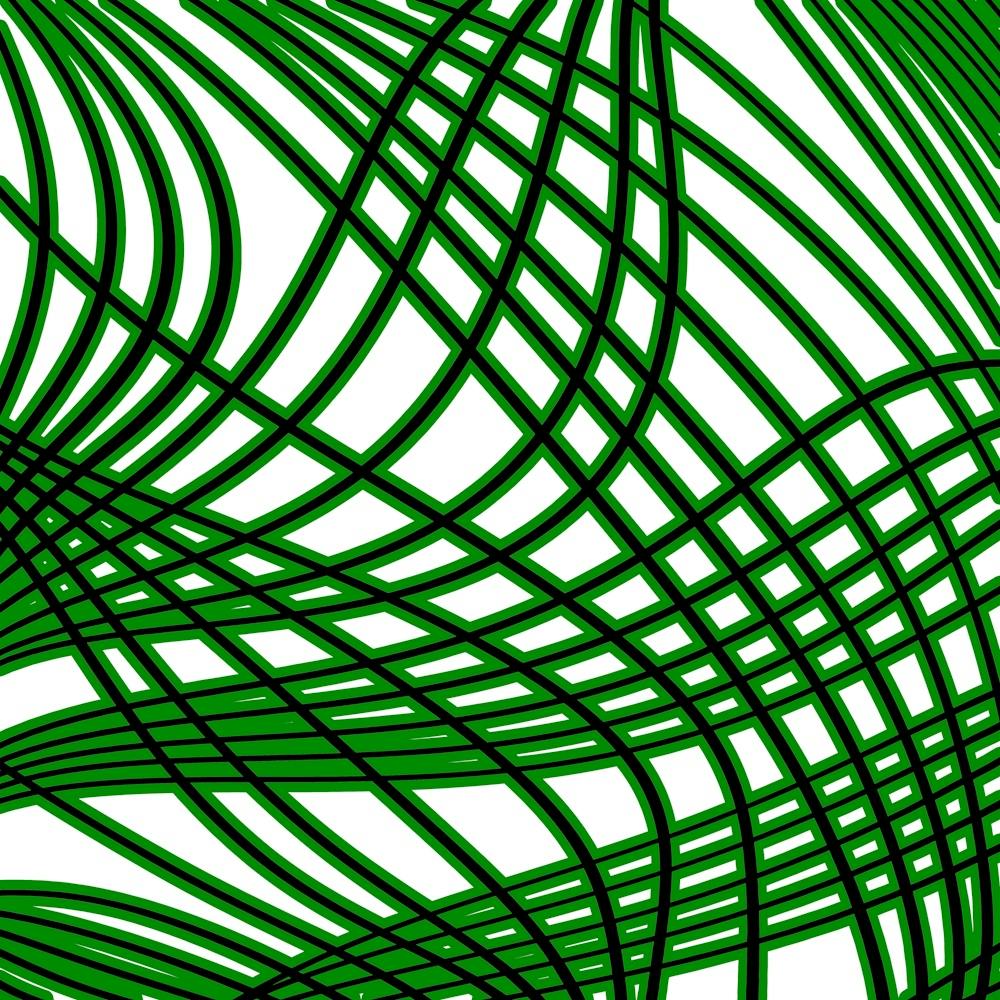 Abstract Green Wavy Lines 1