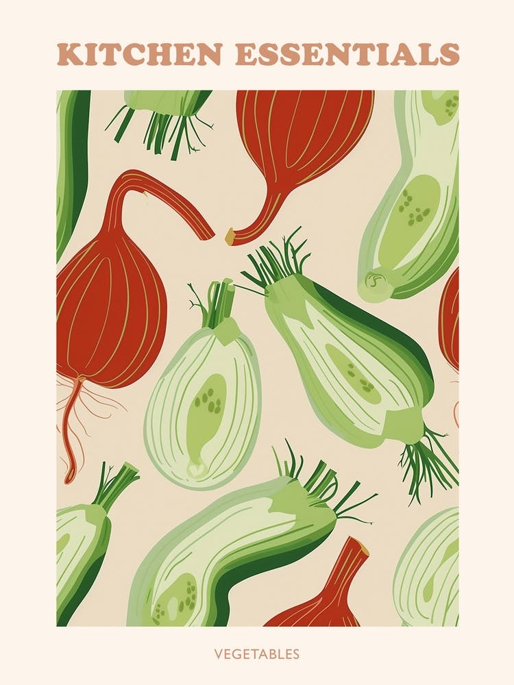 Mixed Vegetable Selection Pattern Poster 2