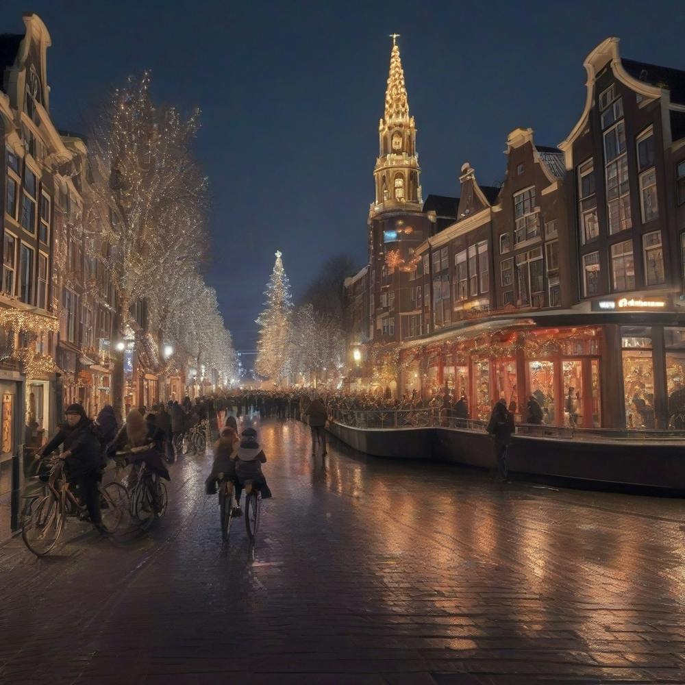 Amsterdam Christmas Night