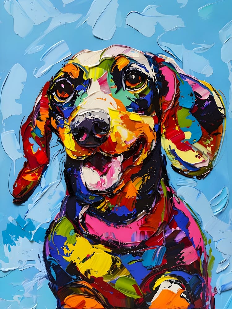 Dachshund Sausage Dog Colourful