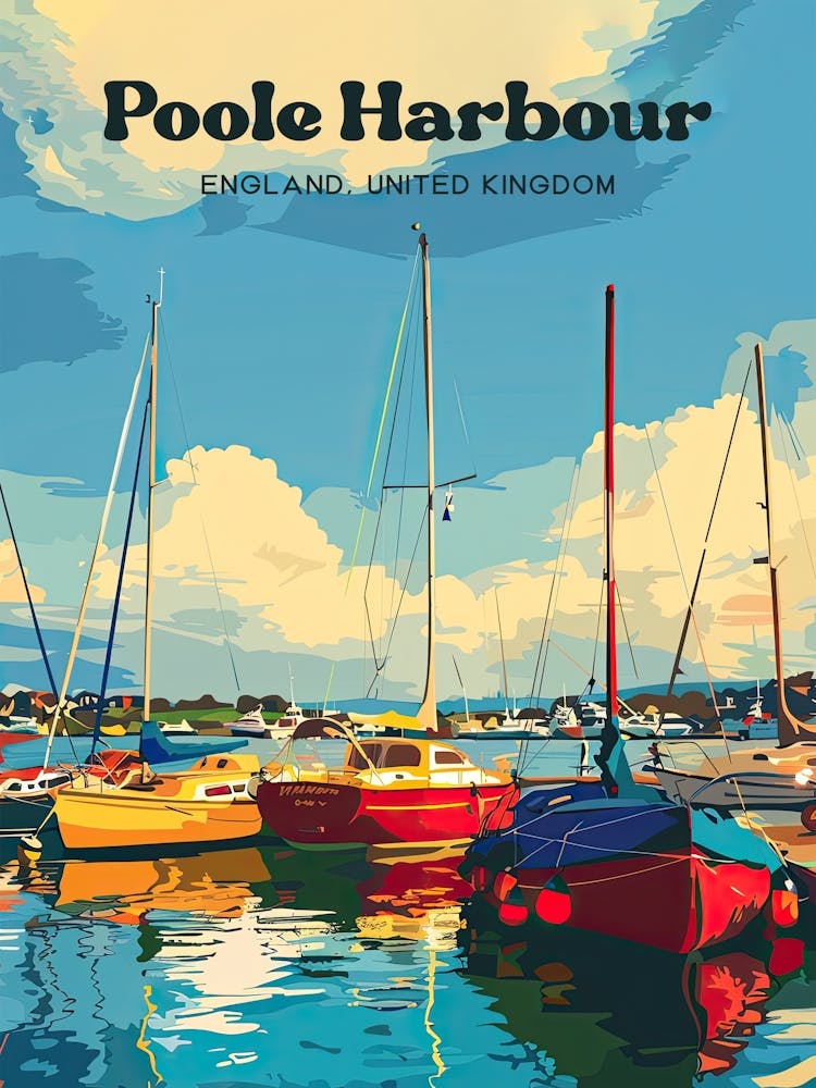 Poole Harbour Dorset Travel Art