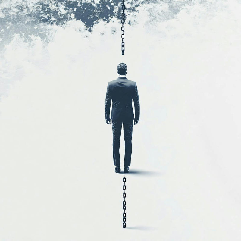 Man Walking On Chains