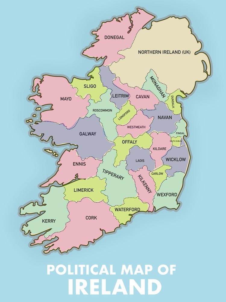 Political Map Of Ireland