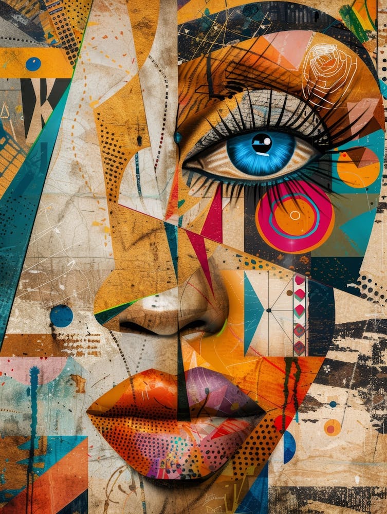 Abstract Of A Woman'S Face 29