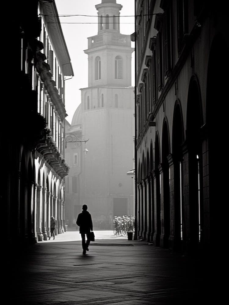 Modena, Italy,  Black And White Analogue Photography  1