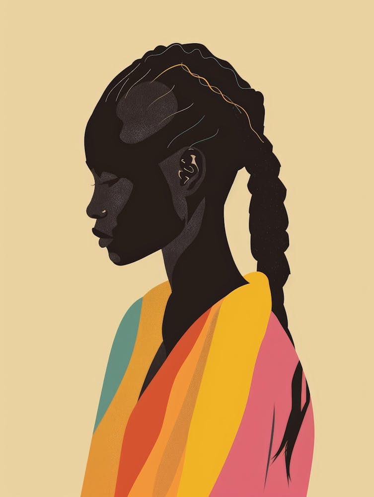 African Woman With Braids