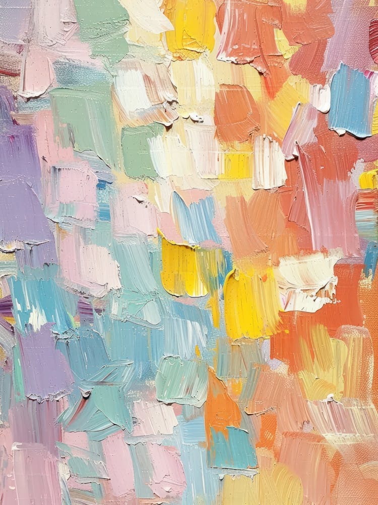 Pastels Impasto Paint Brush Strokes 15