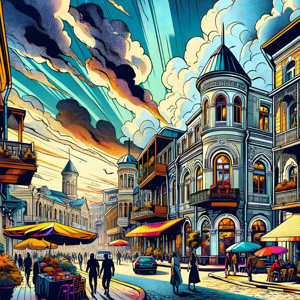 Street Scene Painting