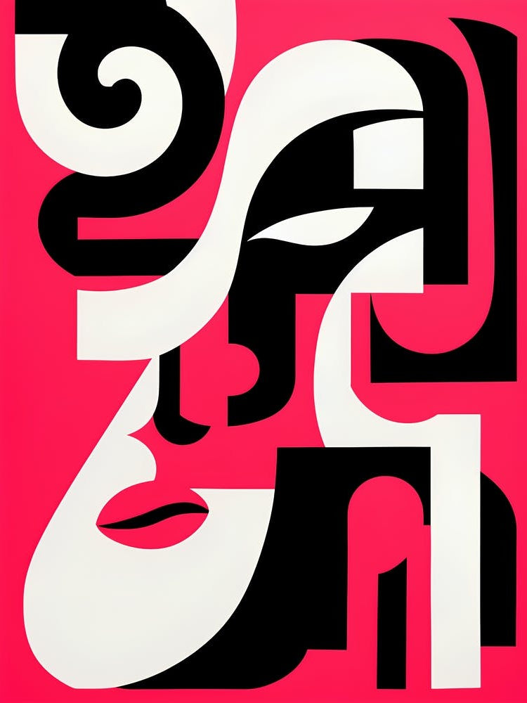 Vintage collage, Graphic Design Brutalism