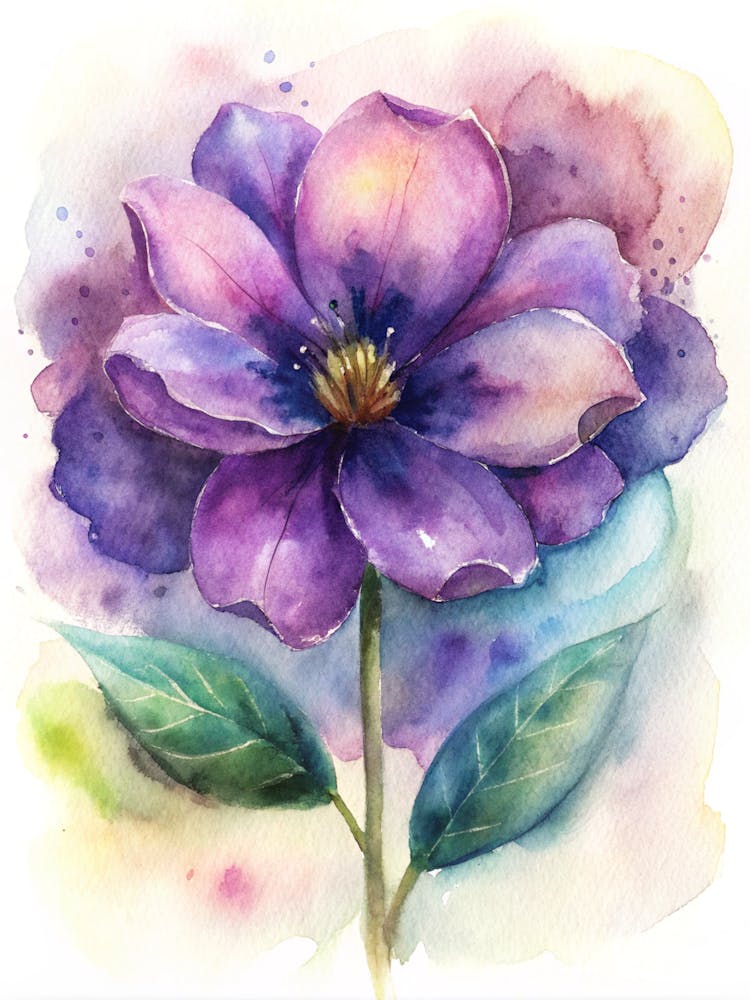 Watercolor Flower 1
