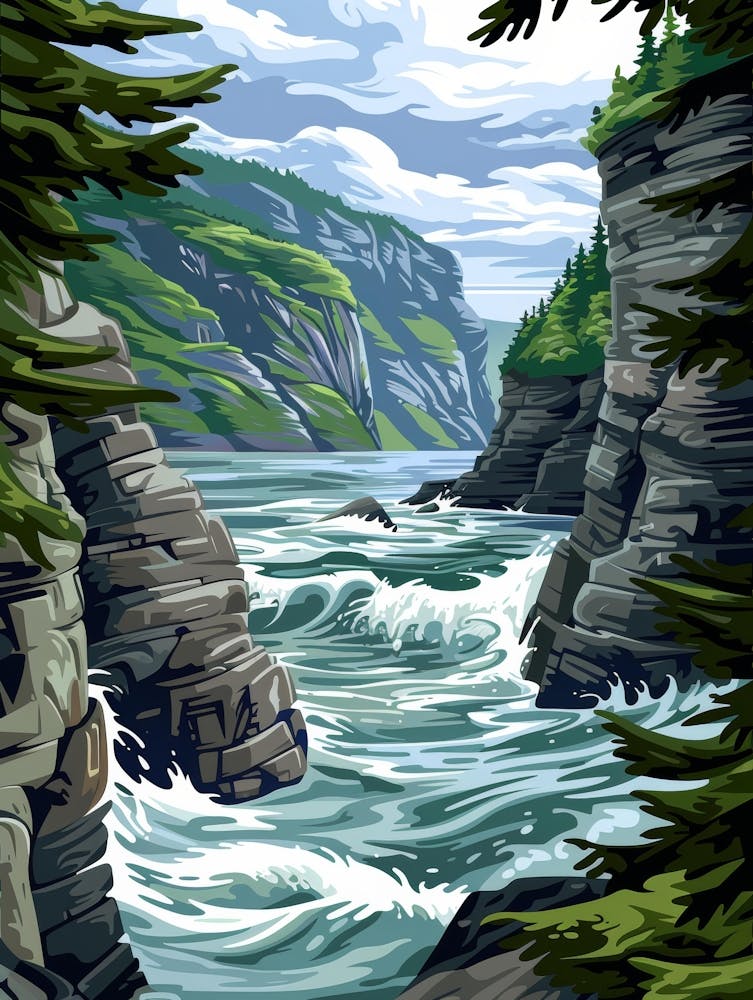 Cliffs And Waterfalls