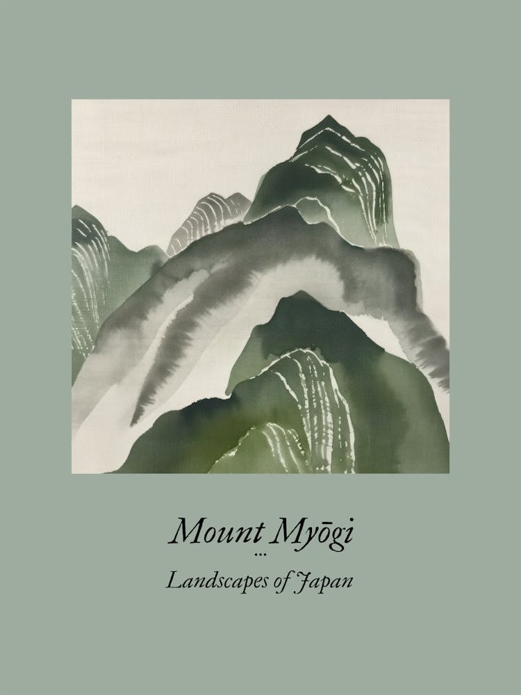 Landscapes Of Japan Mount Myogi 2
