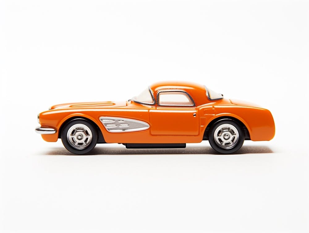 Toy Car 55 Corvette Orange