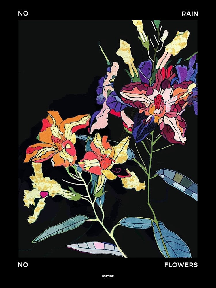 No Rain No Flowers Poster Statice 2