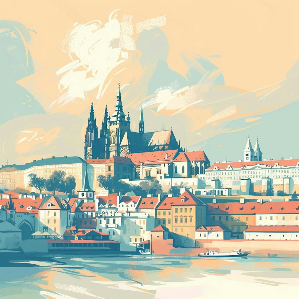 A Prague Castle Vector Design Illustration 1720468400 3