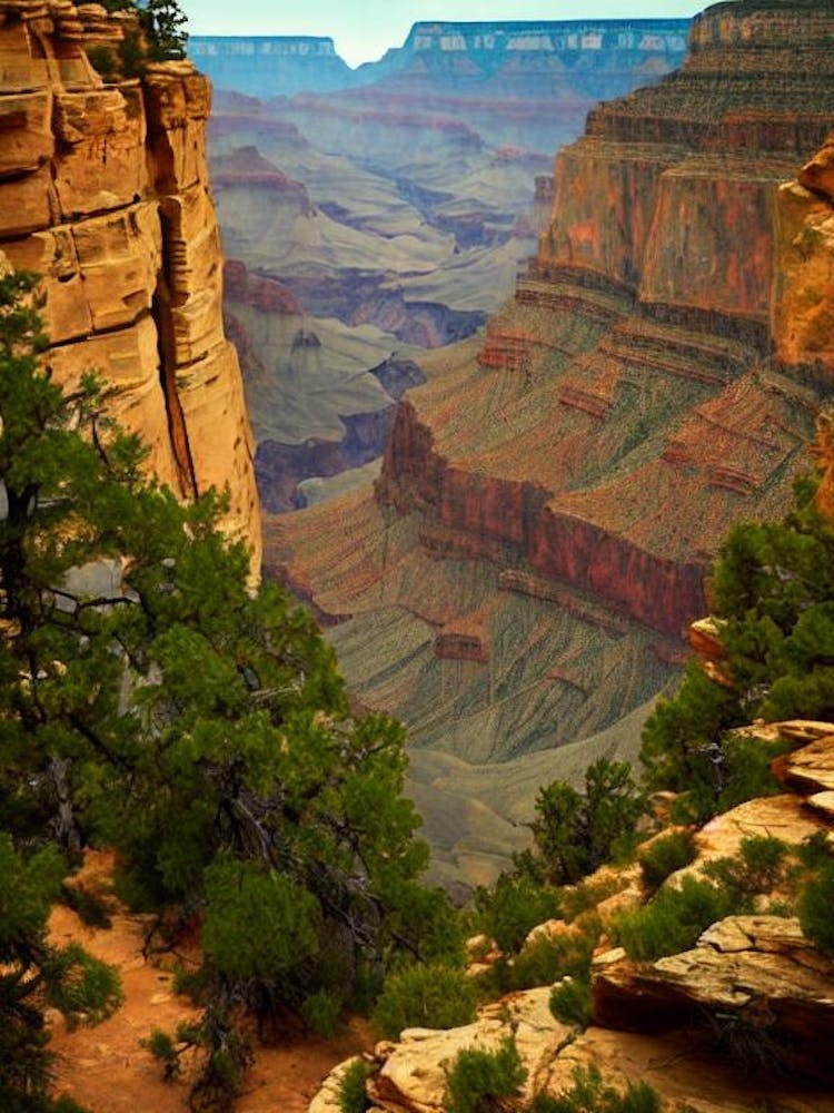 Grand Canyon National Park United States Of America Vintage Poster