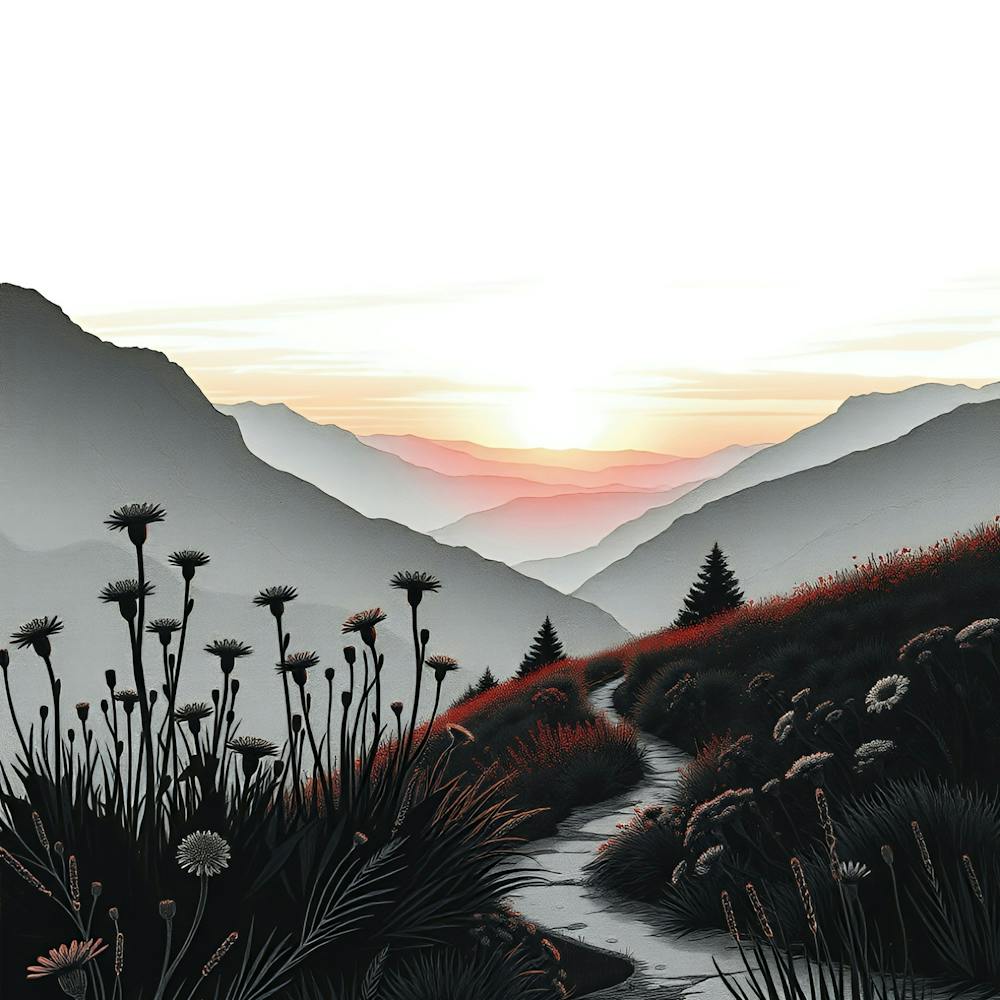 Sunset In The Mountains 47