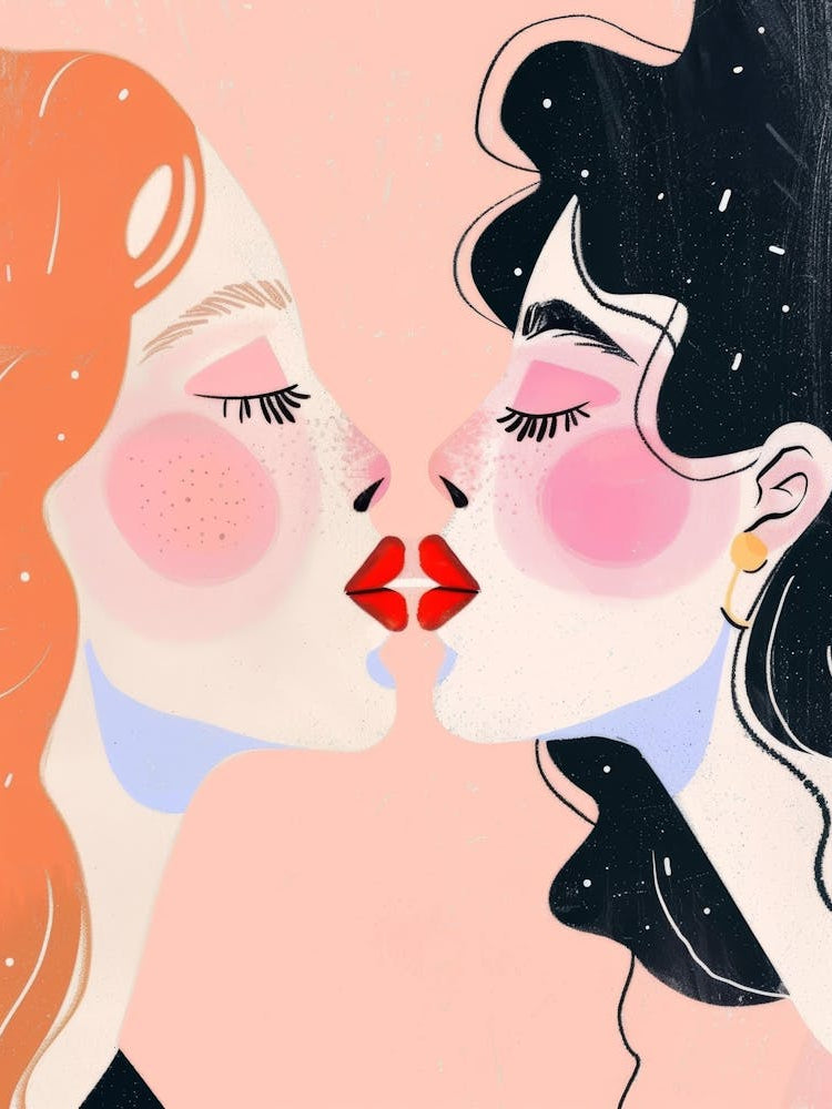 Two Women Kissing 24